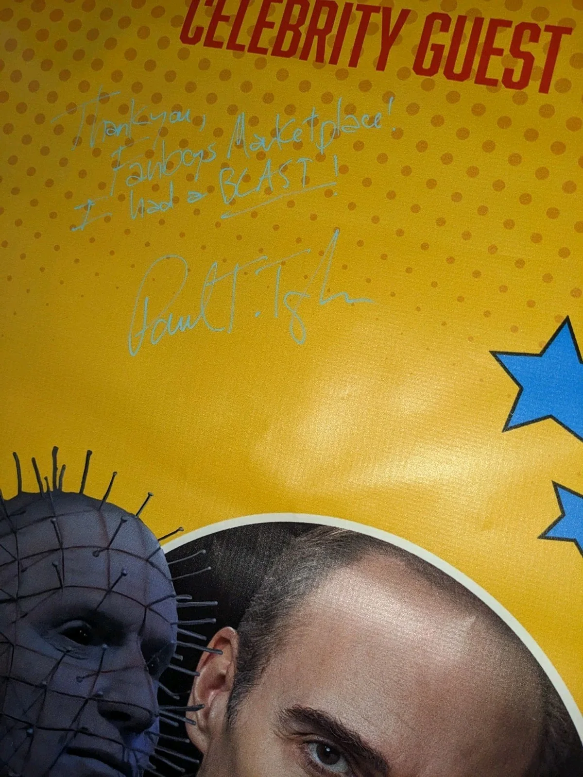 PAUL T TAYLOR Hellraiser Judgement Signed Banner 60'x23' FANBOYS MARKETPLACE, изображение 3