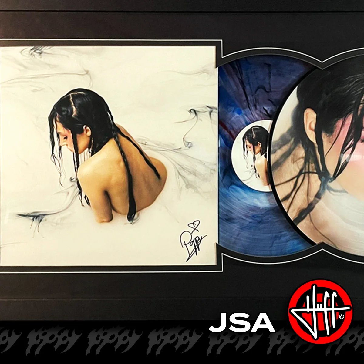 POPPY SIGNED & FRAMED JSA | Negative Spaces LE MARBLE + Picture Disc 2 Vinyl LP, изображение 3