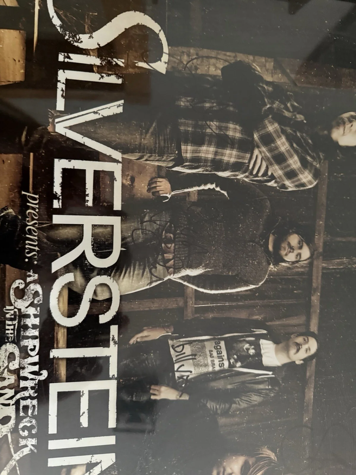 Silverstein A Shipwreck In The Sand Autographed Poster, image 3