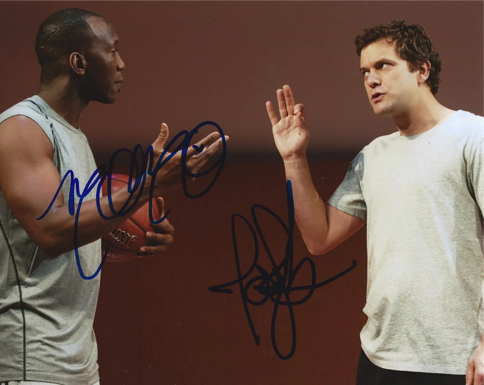 Joshua Jackson & Mahershala Ali — Joshua Jackson & Mahershala Ali signed Smart People 8x10 photo - Moonlight