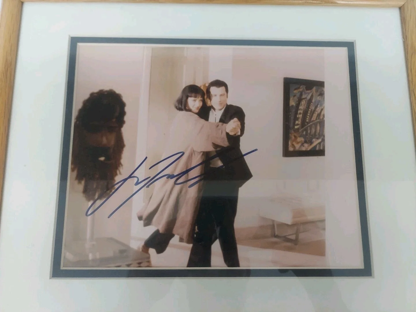 John Travolta — Pulp Fiction Uma Thurman Hand Signed John Travolta Autograph 8 x 10 Photo W/COA, изображение 2
