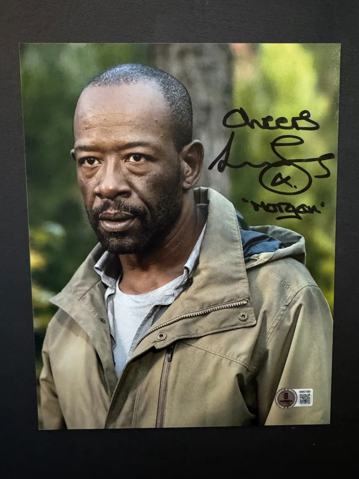Lennie James — Lennie James Rare! autographed signed Walking Dead Morgan 8x10 photo Beckett BAS