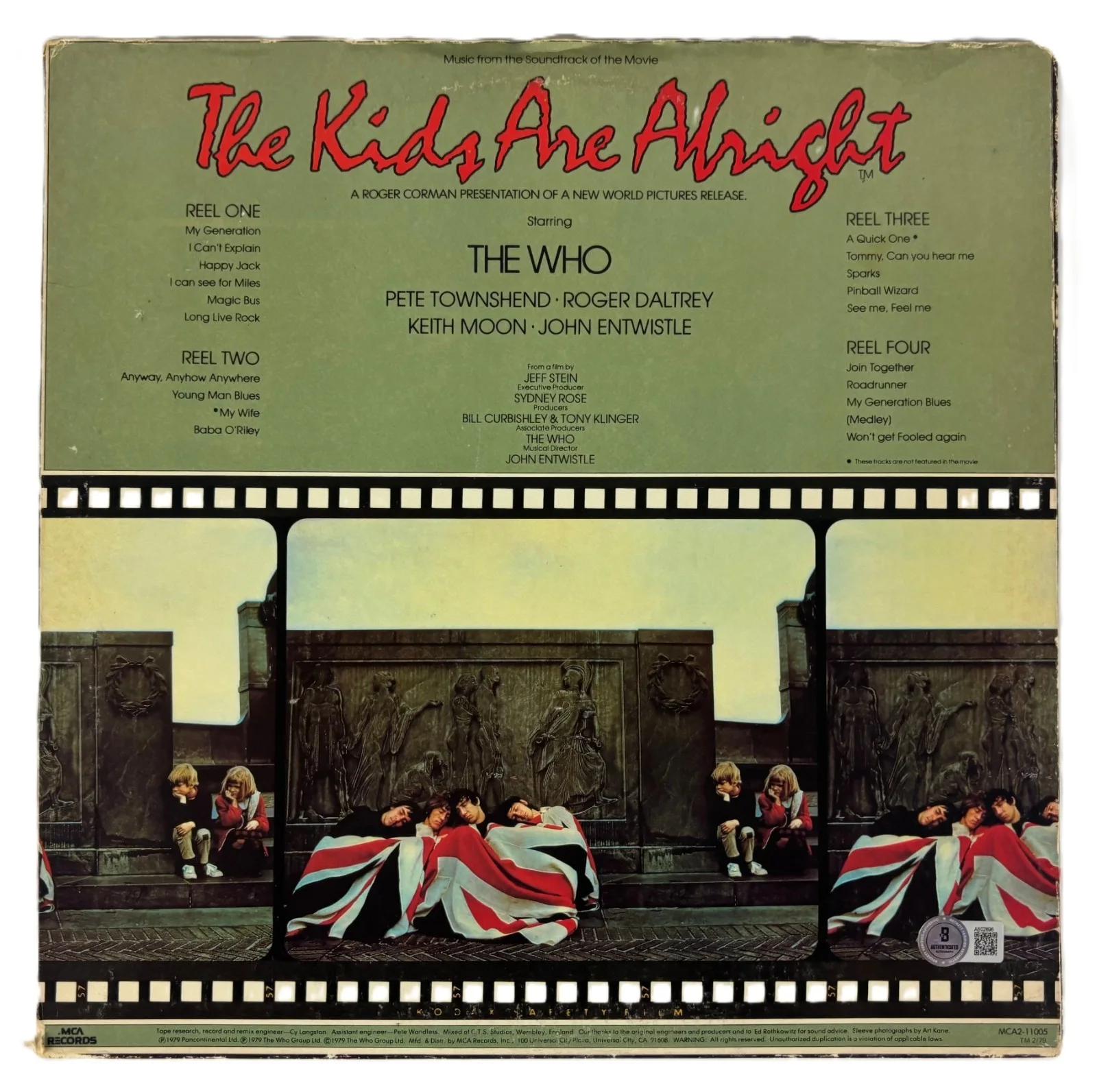 The Who Group Signed Album LP Record Townshend Daltrey Beckett BAS LOA, image 2