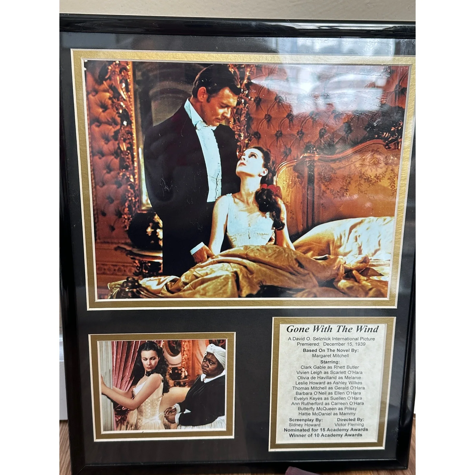 Gone with the Wind Rhett and Scarlett Framed Photo Collage w/ Wallet, изображение 2