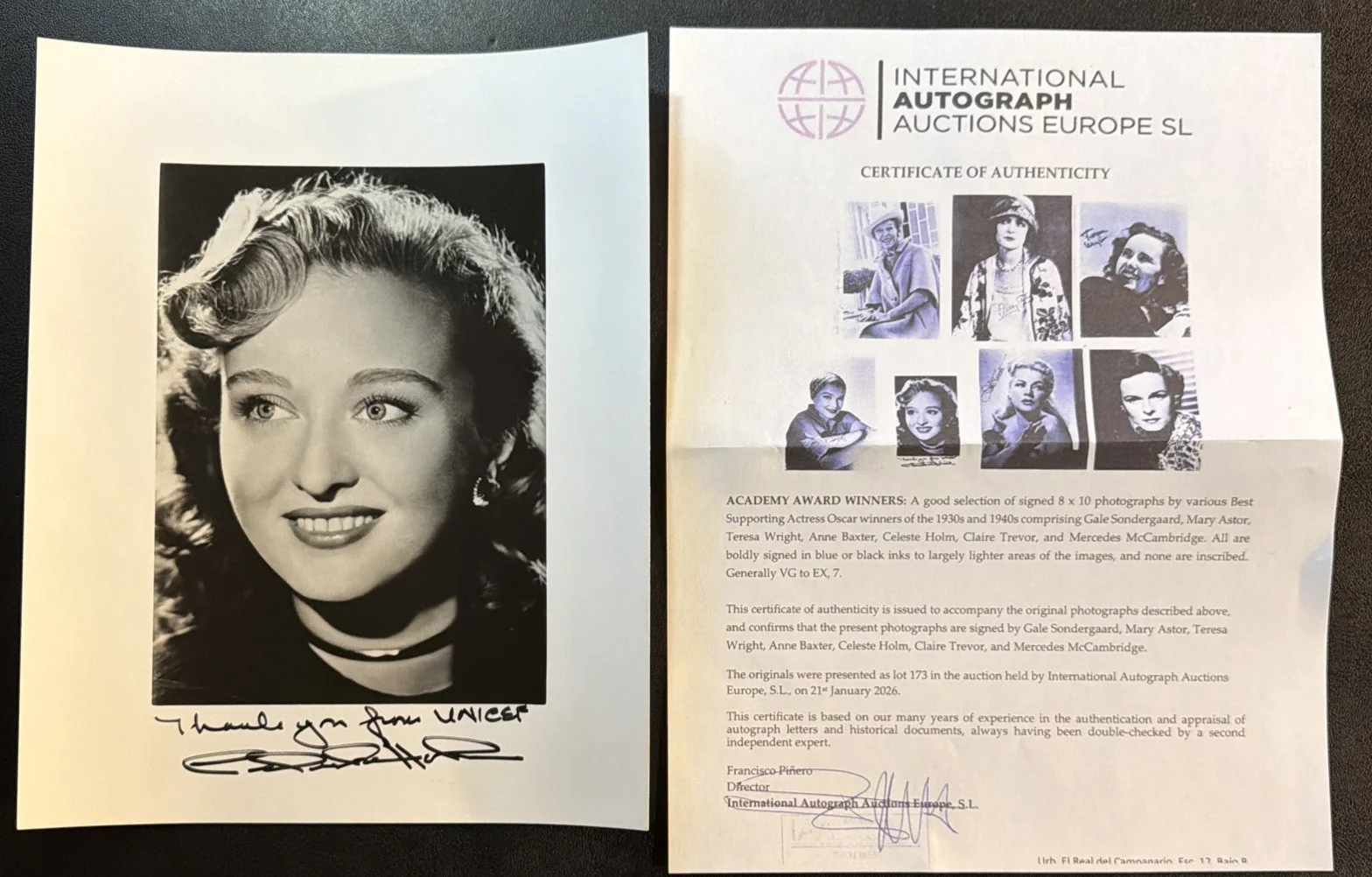 Celeste Holm — Celeste Holm Signed Photo Oscar Winner All About Eve Autograph, изображение 4