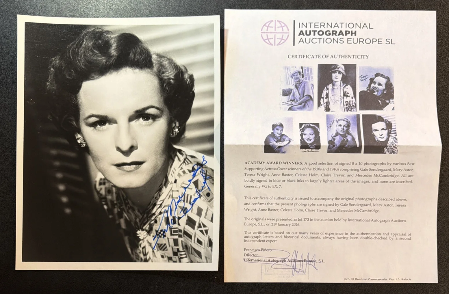 Mercedes McCambridge — Mercedes McCambridge Signed 8x10 Photo Exorcist Oscar Winner Auto, image 4