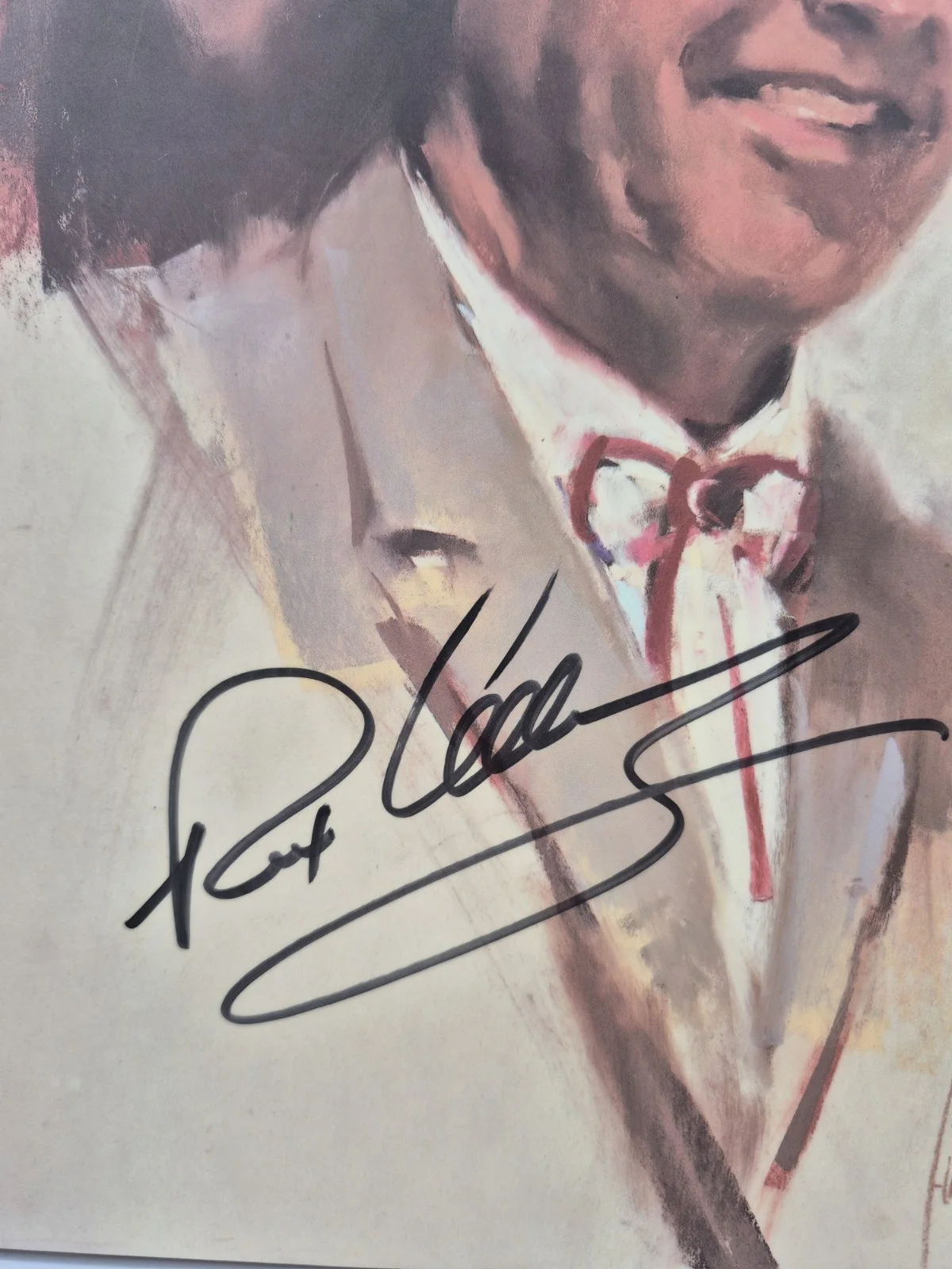 *SIGNED* REX ALLEN 12"×16" Harley Brown Print Mounted On Plaque Authentic Auto, image 2