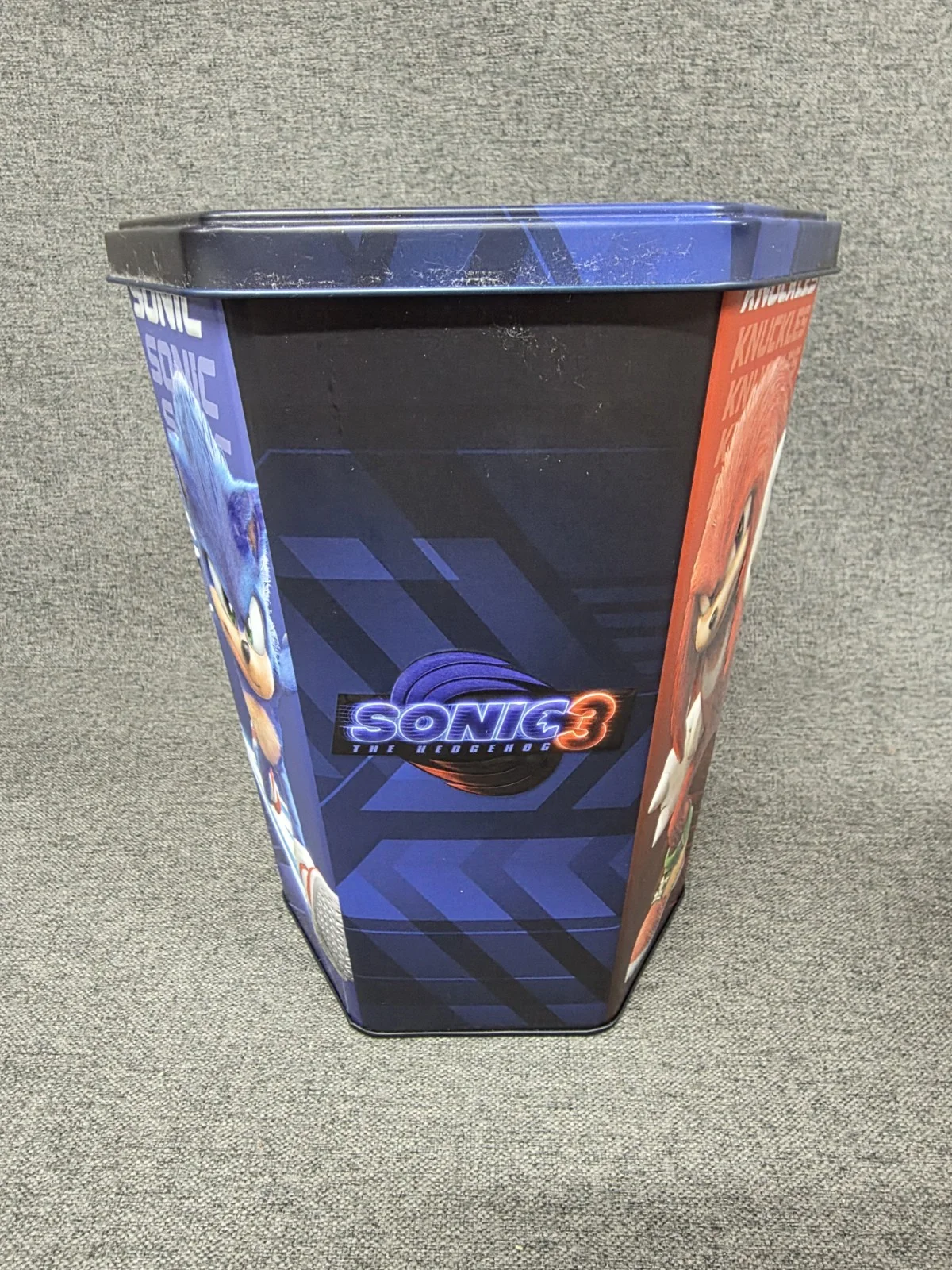 Odeon Sonic The Hedgehog 3 Regal Exclusive Collectible Popcorn Tin Bucket, изображение 4