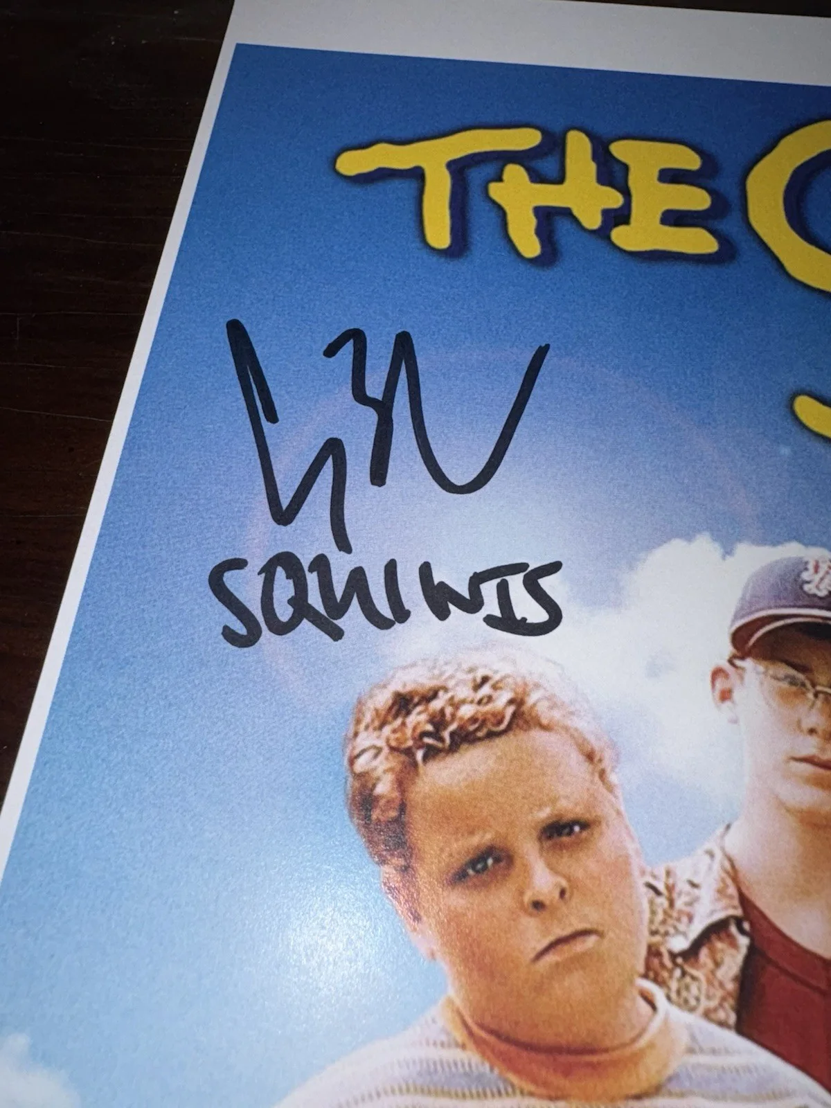 Squints — Sandlot 11x17 Movie Poster Signed / Autographed by Squints, Smalls, Yea Yea, COA, изображение 2