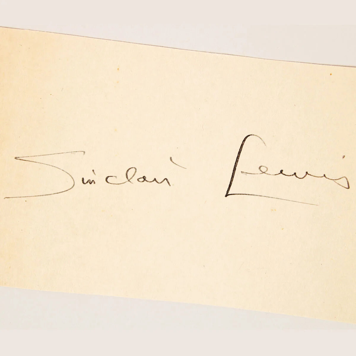 Sinclair Lewis Signed Cut Nobel Prize in Literature - COA JSA, изображение 2