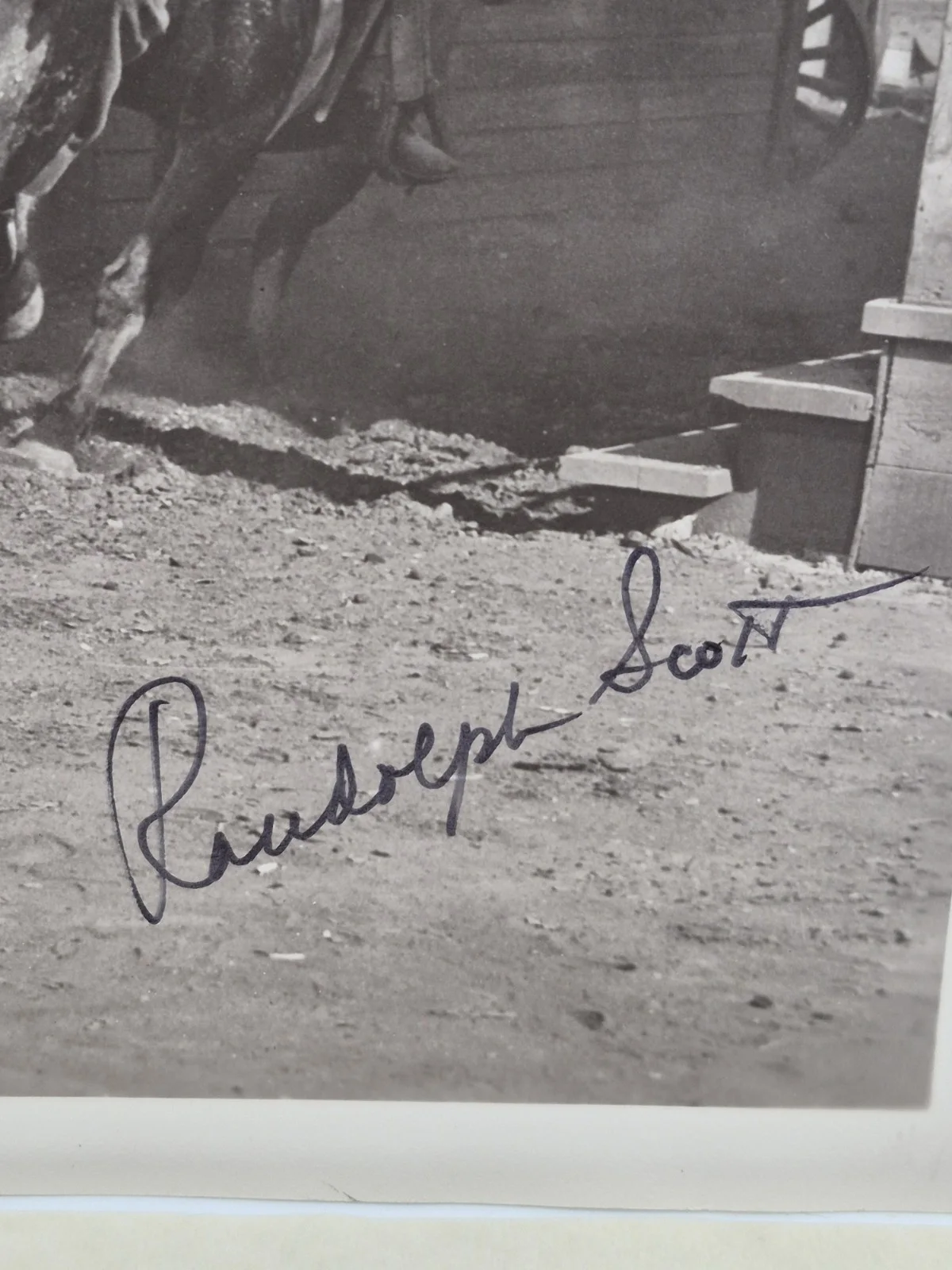 Randolph Scott Signed 8x10 B&W Photograph With COA Authentic Cowboy Western, изображение 5
