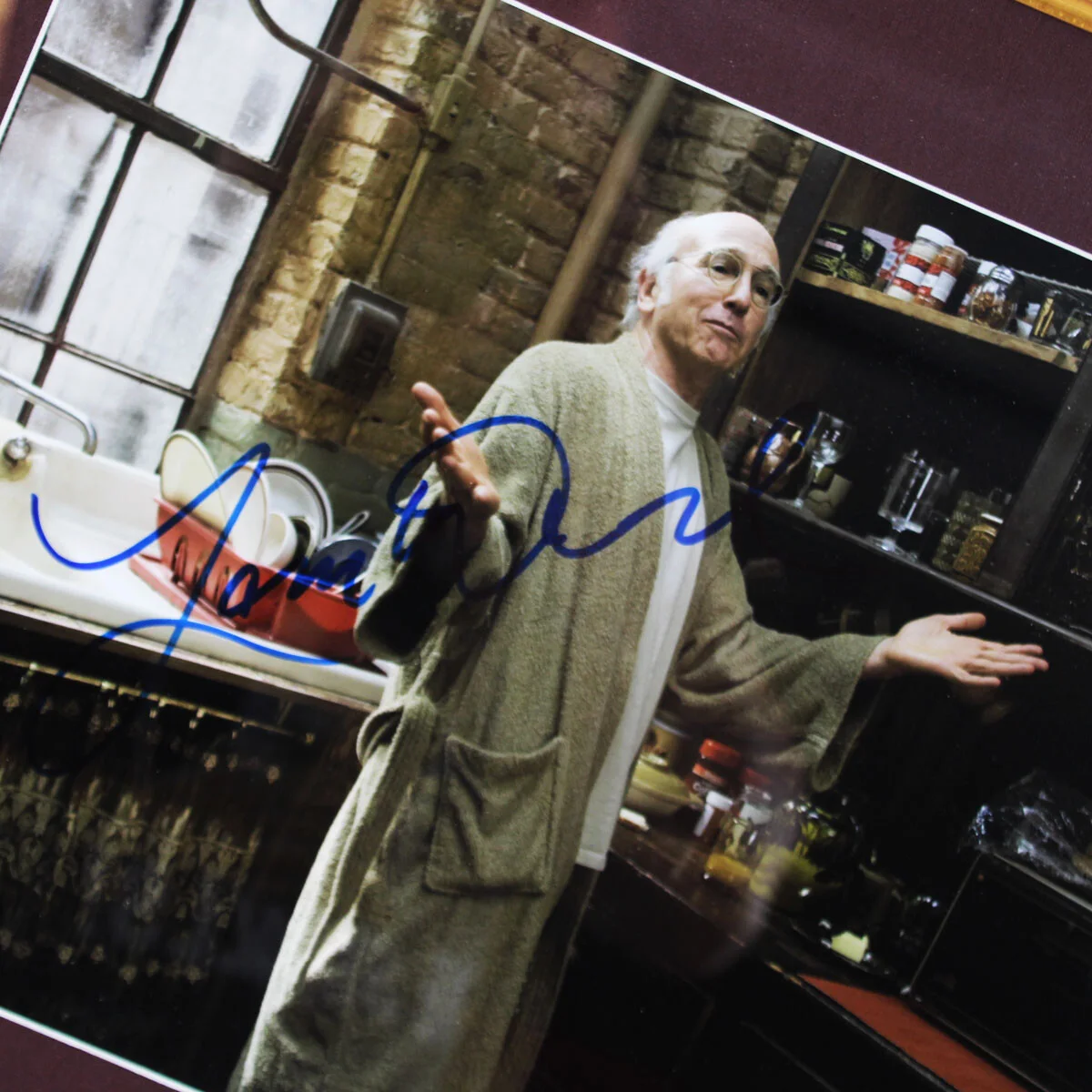 Larry David Signed Photo 11x14 Display - COA BAS, image 2