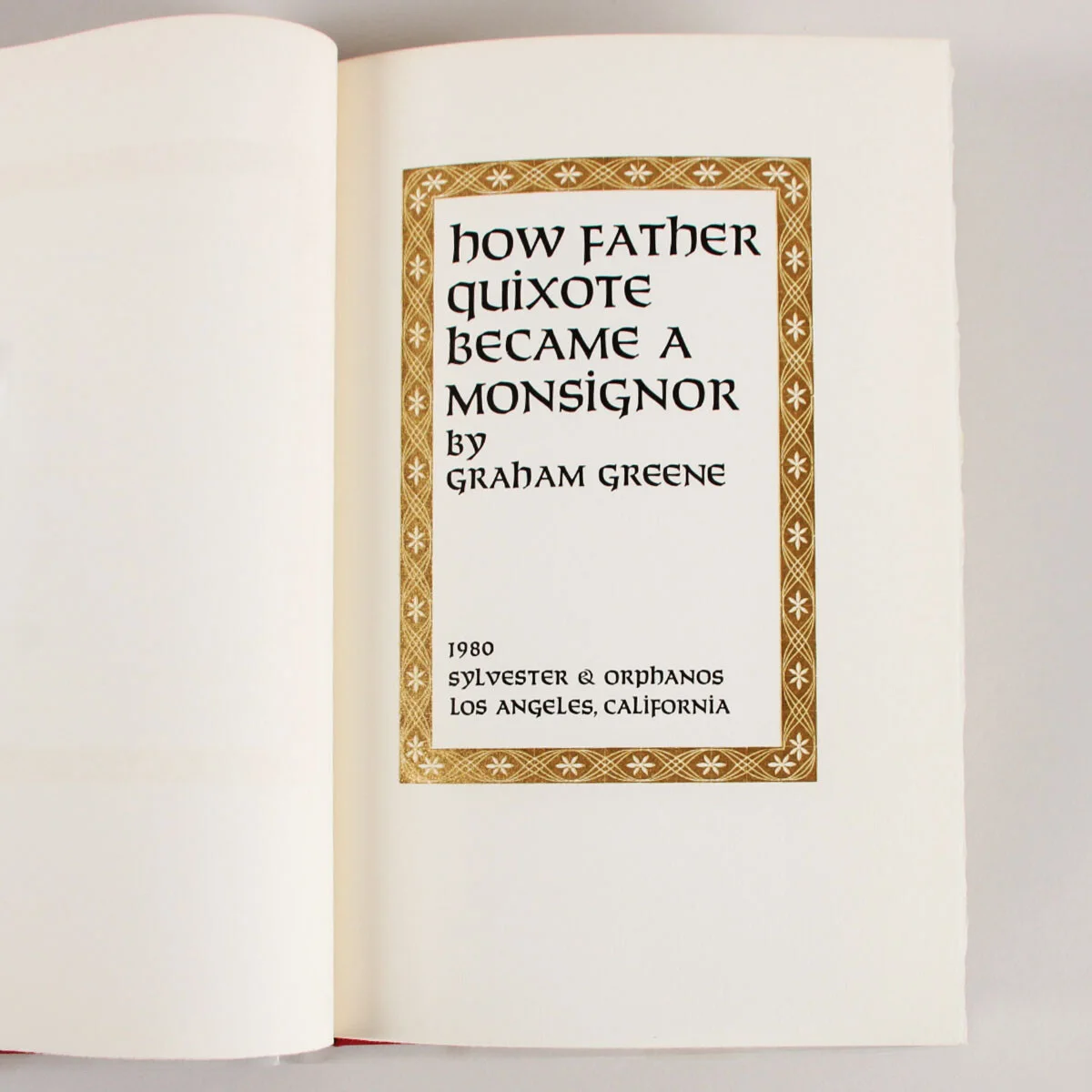 Graham Greene Signed Book How Father Quixote Became A Monsignor - COA JSA, изображение 4