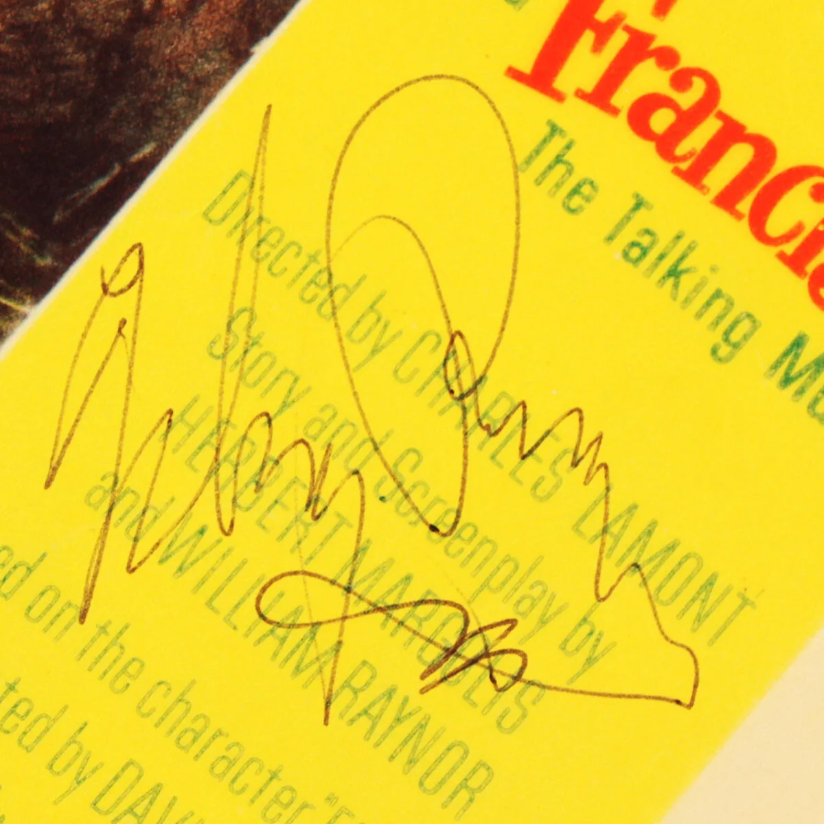 Mickey Rooney Signed Lobby Card Francis in the Haunted House - COA JSA, изображение 2