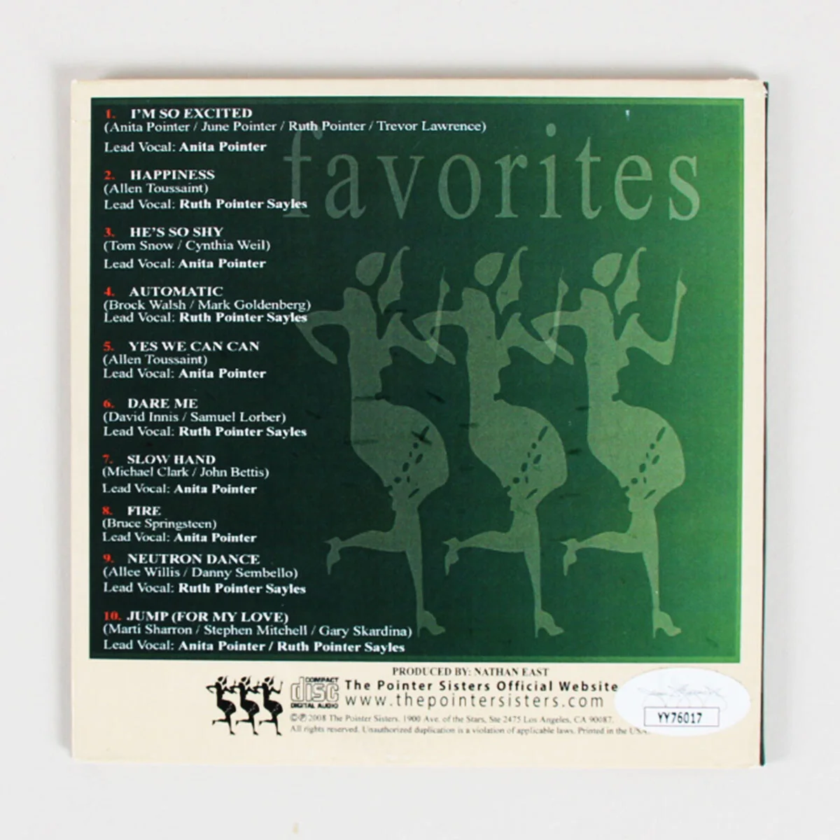 Pointer Sisters Signed CD Favorites Ruth Pointer, Sadako Pointer & Issa Point..., изображение 3
