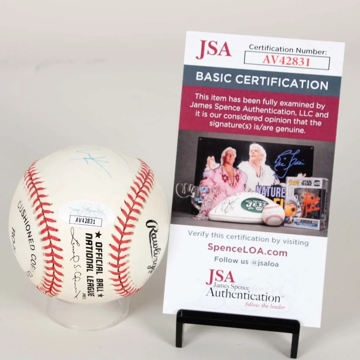 Hootie and the Blowfish Signed Baseball COA JSA Cert, image 4