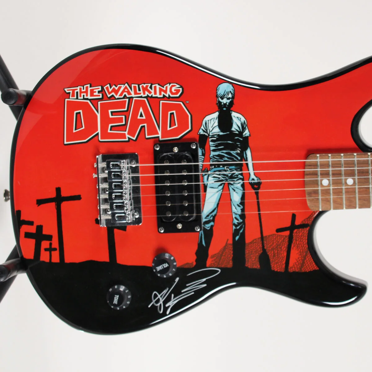 Robert Kirkman Signed Guitar Peavy Custom The Walking Dead - COA JSA, image 3