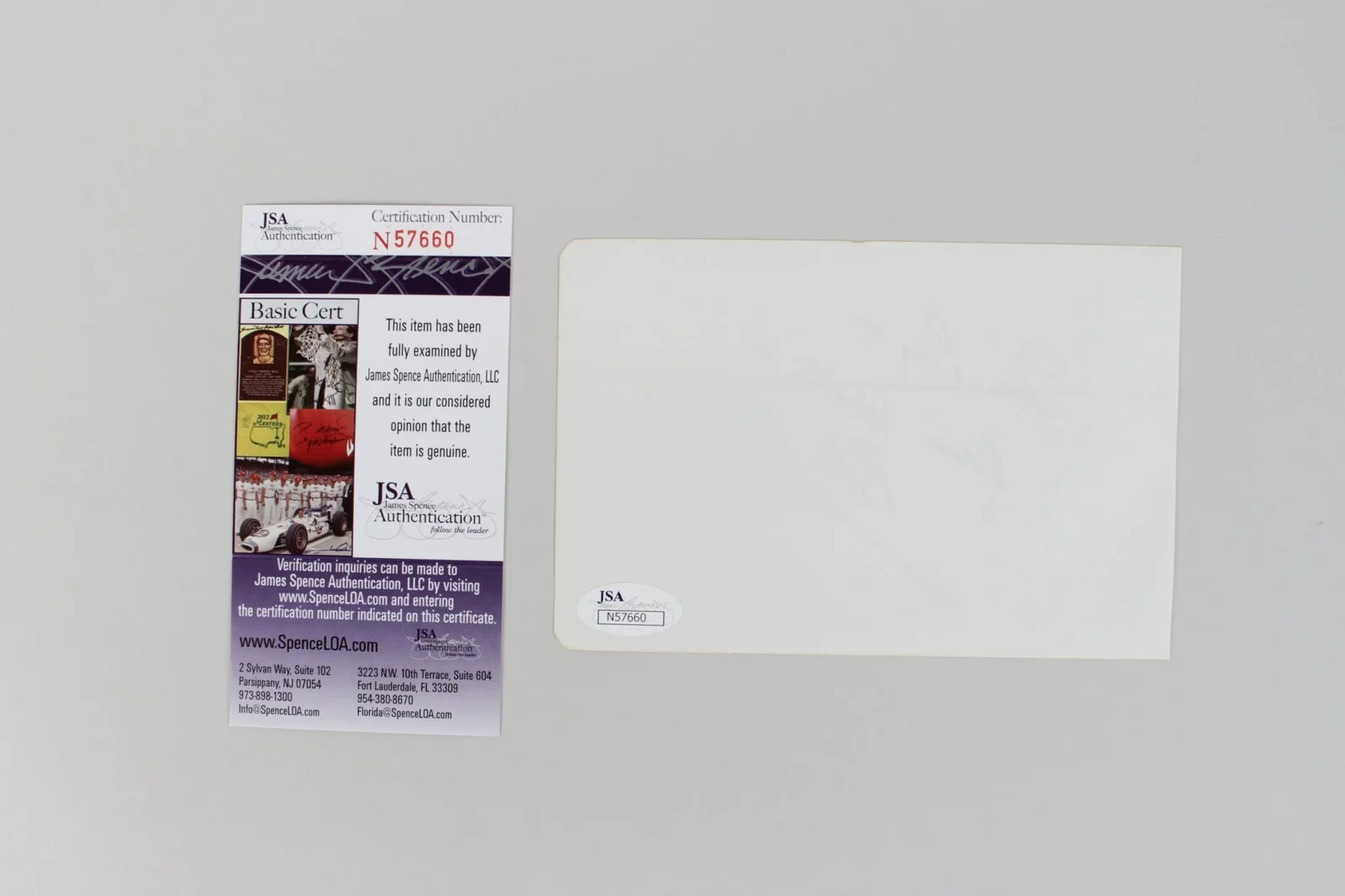 Rita Moreno Signed Cut - COA JSA, изображение 2