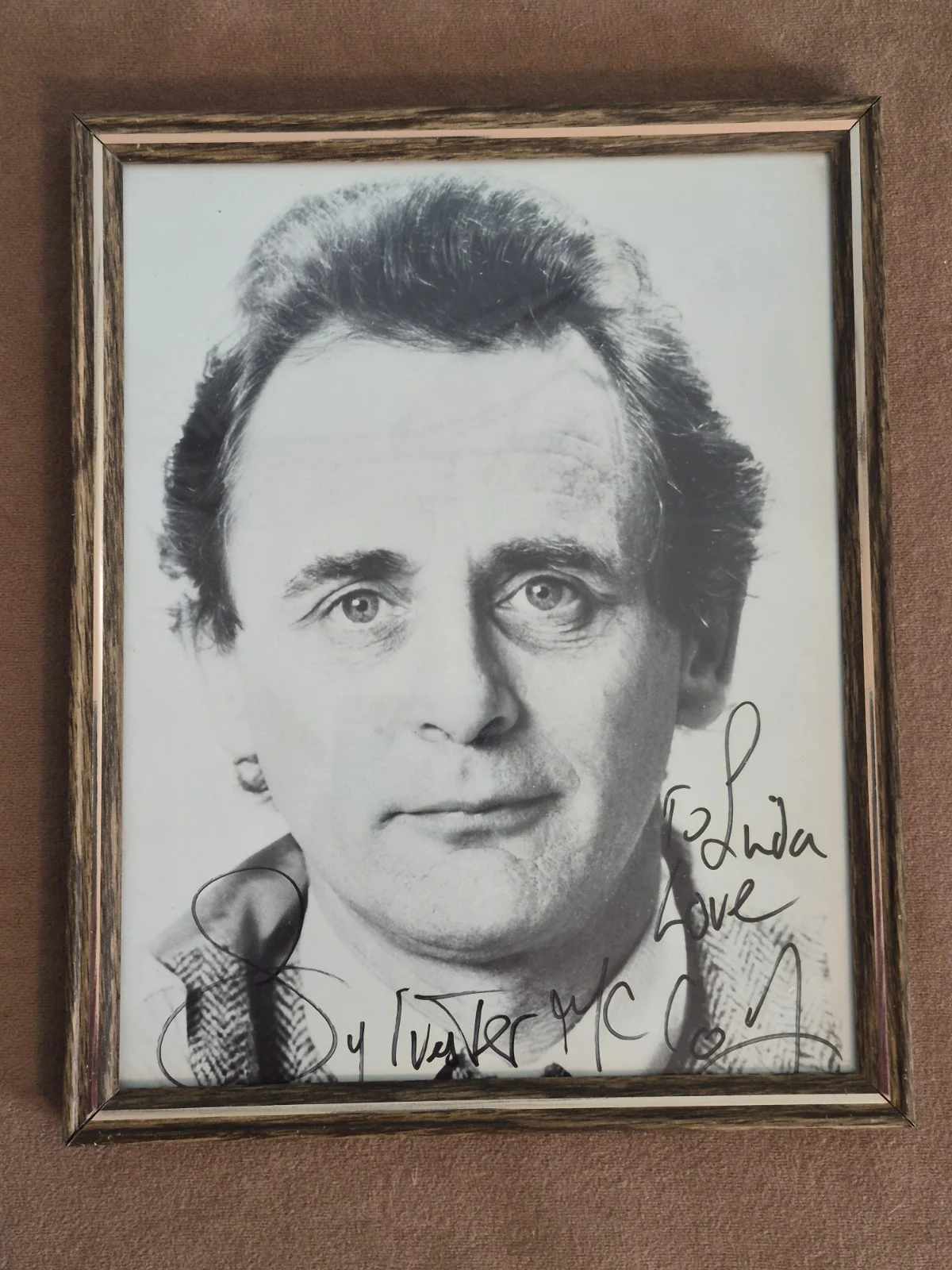 Sylvester McCoy — Sylvester McCoy Signed Photo Vintage 8x10 Black & White, изображение 2