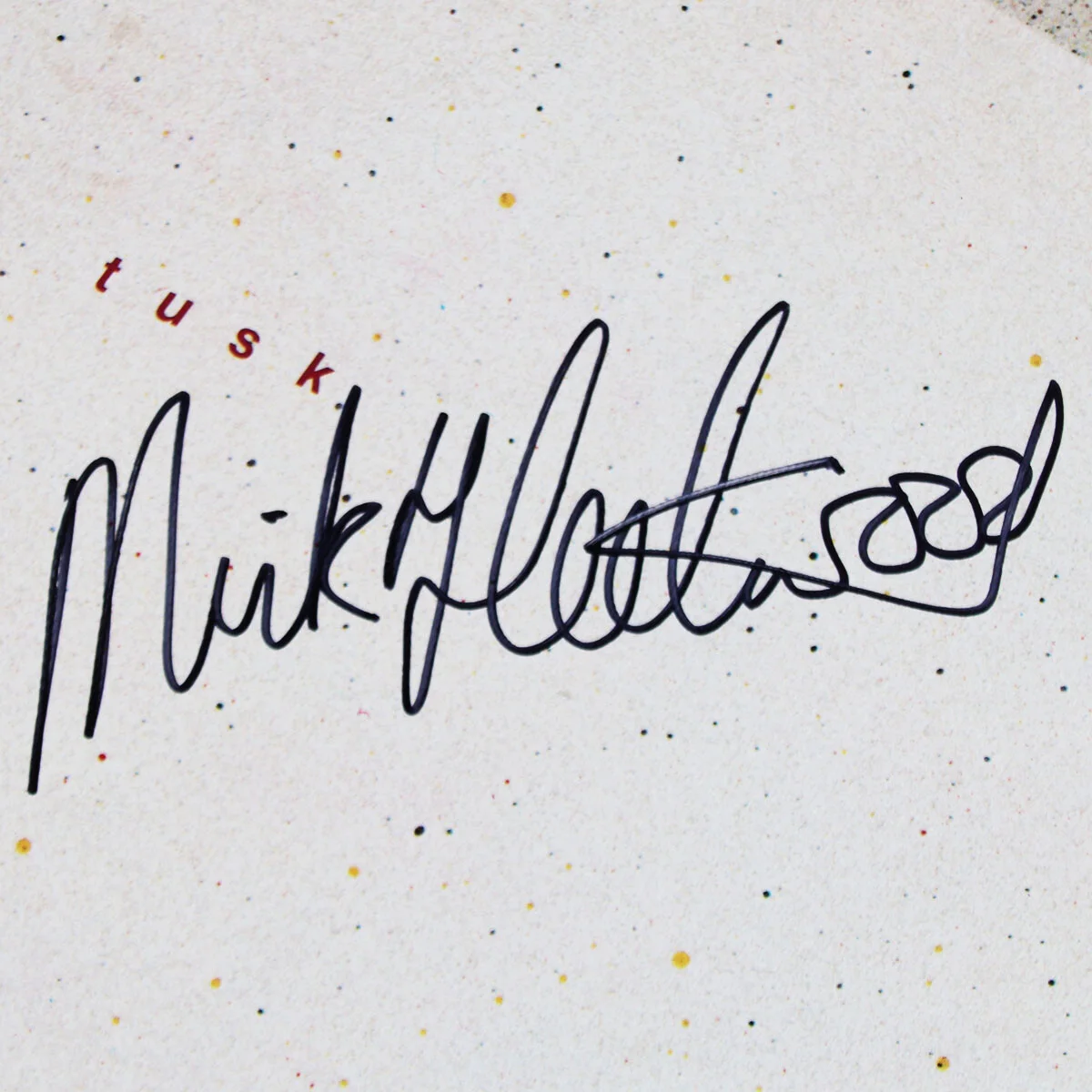 Mick Fleetwood Signed Record Album Tusk - COA JSA, image 2