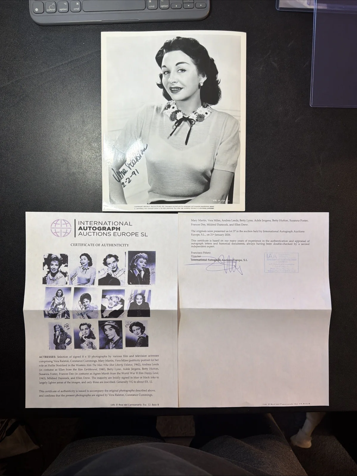 Vera Ralston Signed 8x10 Photo Vintage Republic Pictures Autograph, изображение 5
