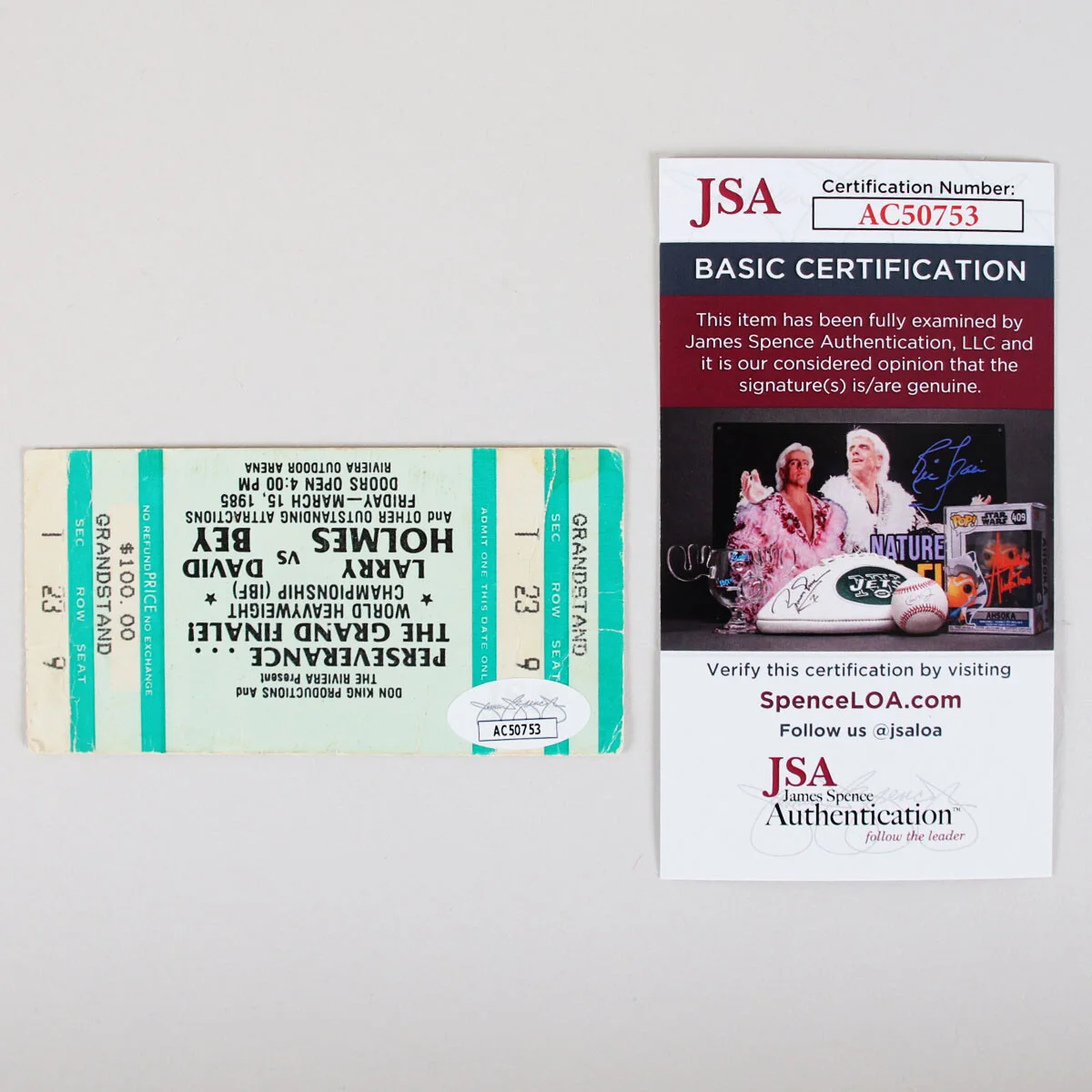Robert Guillaume Signed Boxing Ticket Benson - COA JSA, image 3