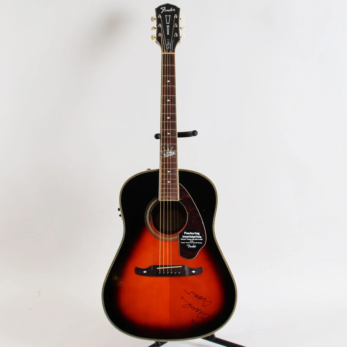 Sheryl Crow Signed Guitar Fender Acoustic Ron Emroy Loyalty - COA JSA, изображение 4