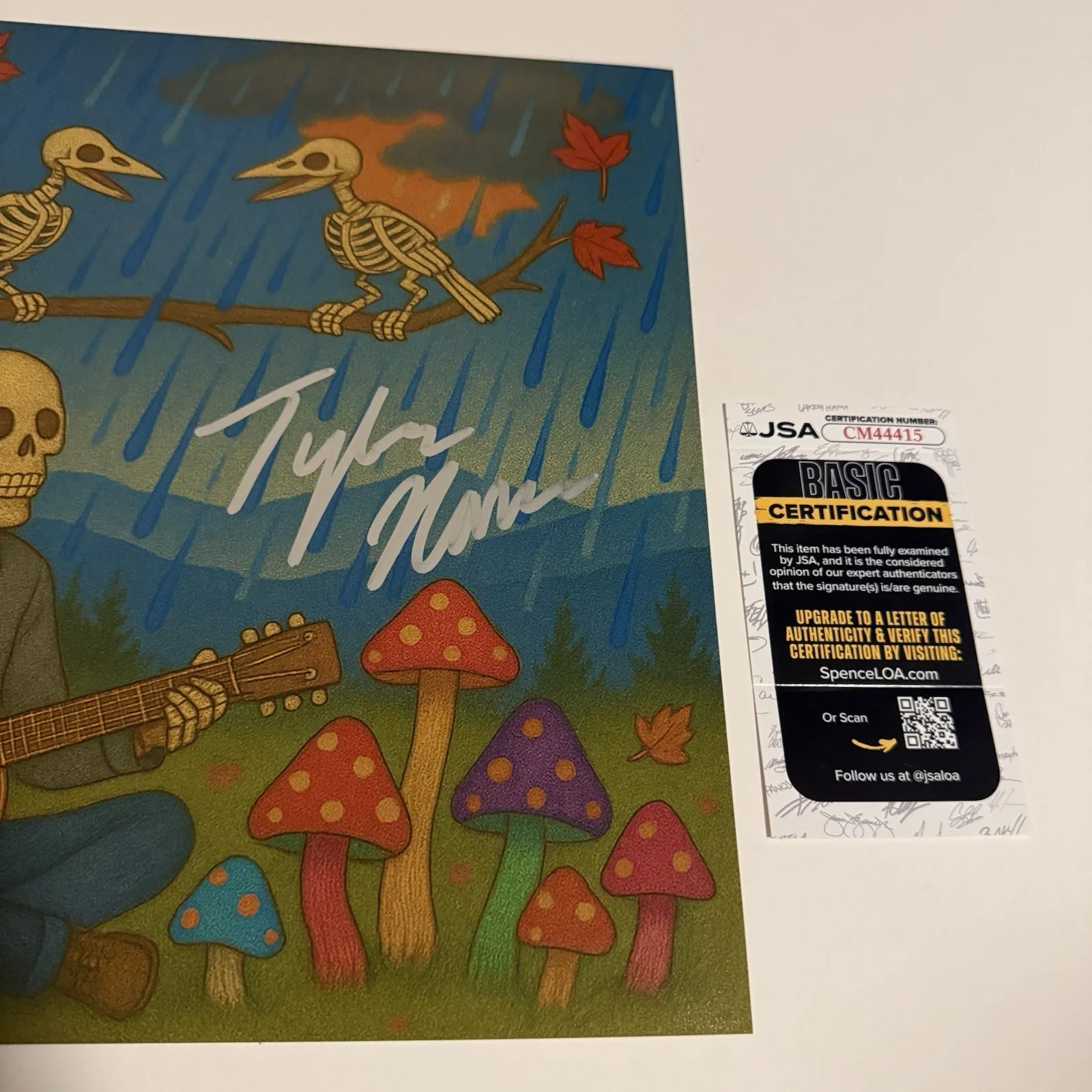 TYLER NANCE SIGNED KEEPS ME SANE 12x12 PHOTO WITH JSA COA MIDWEST MEMOIR, image 2
