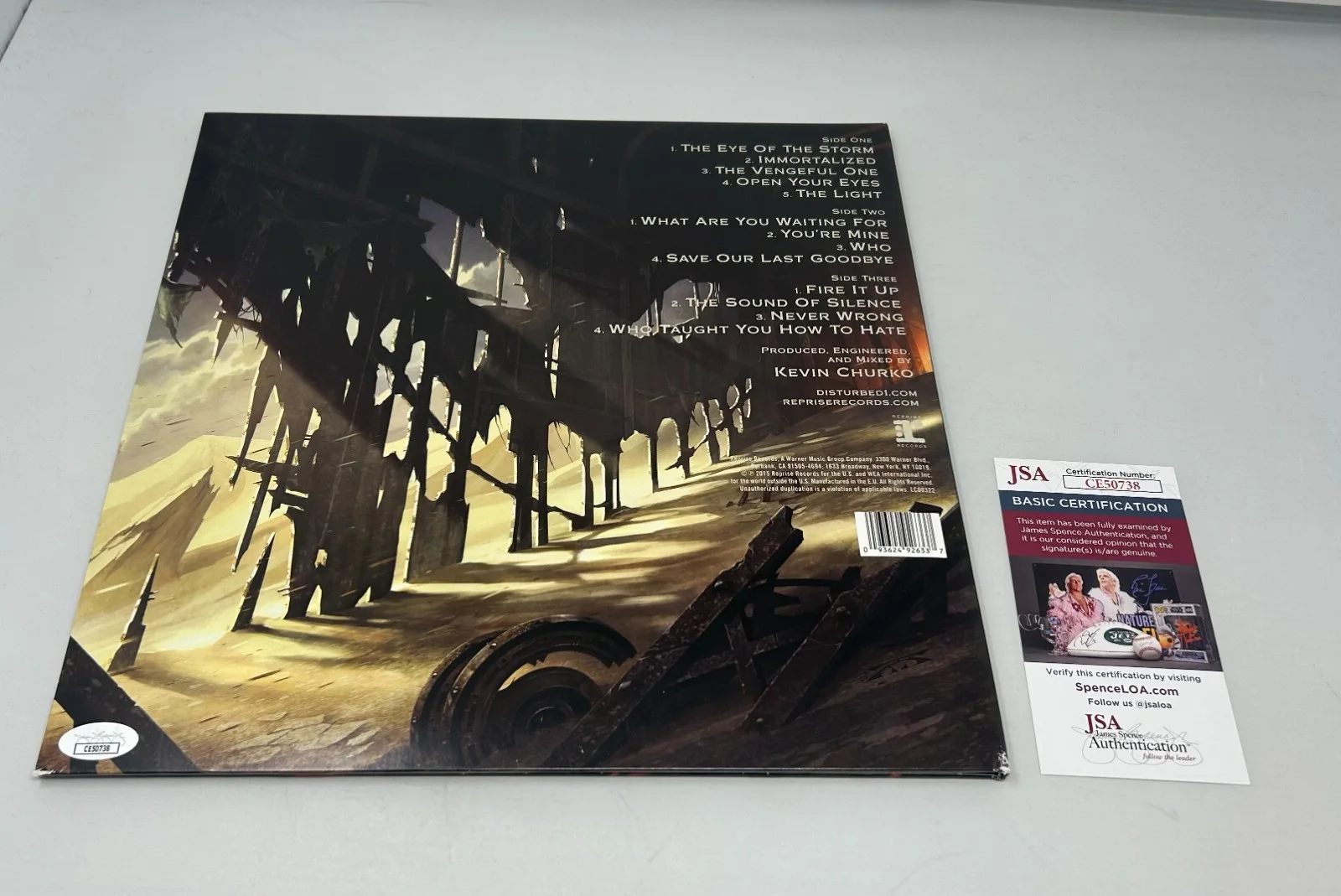 Disturbed signed Immortalized Album JSA COA, image 2