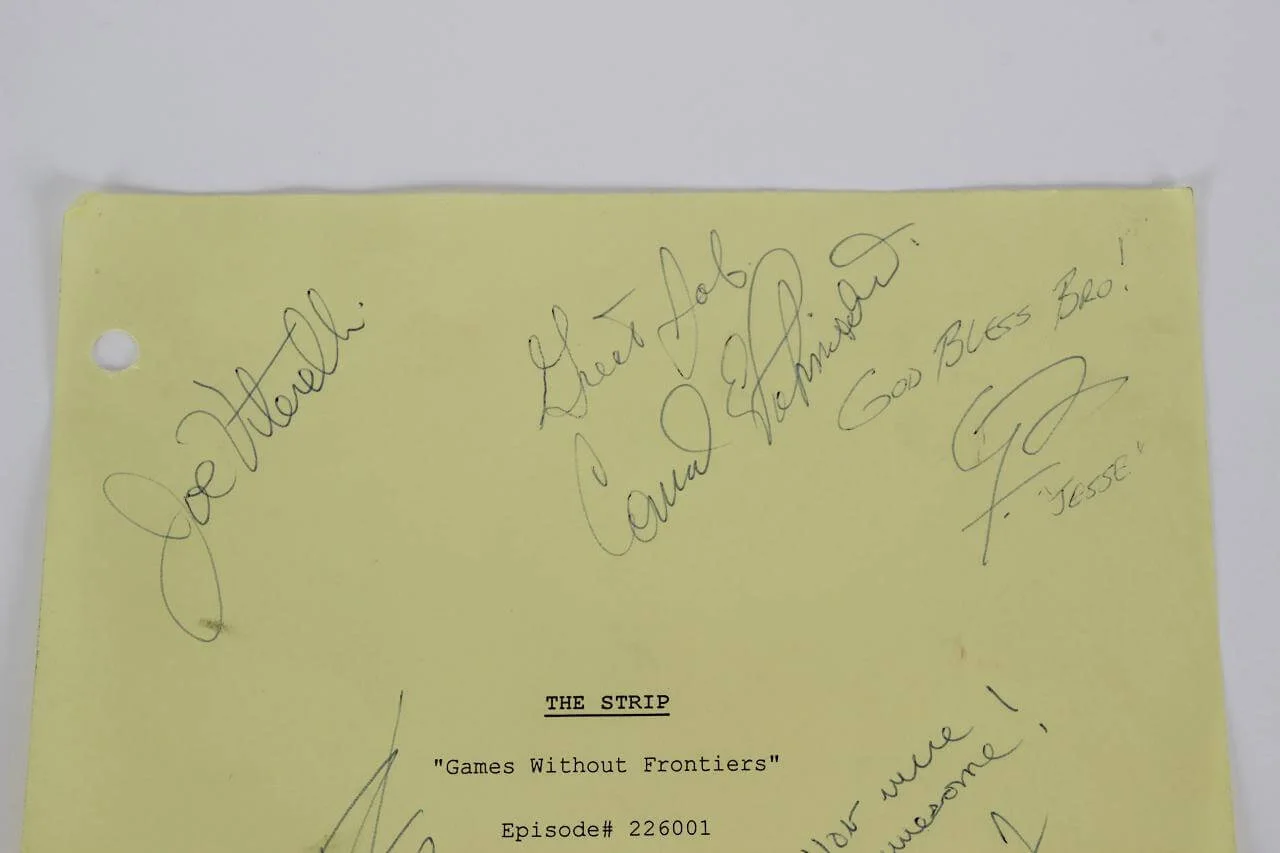 1999 The Strip Signed Script Cover 4 Cast Members "Games Without Frontiers" -..., image 5