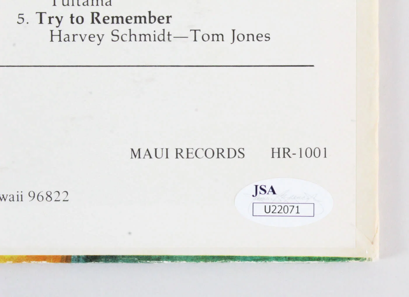 Al Harrington Signed Record Album - COA JSA, image 5