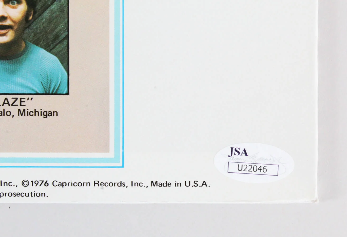 Elvin Bishop Signed Record Album - COA JSA, image 5