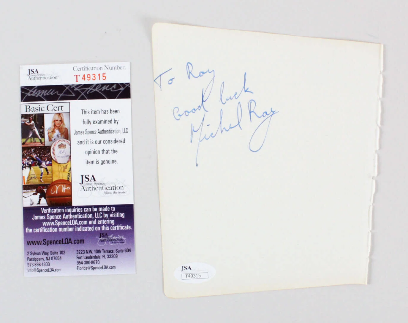 Sir Vivian Fuchs Signed Album Page - COA JSA, image 3
