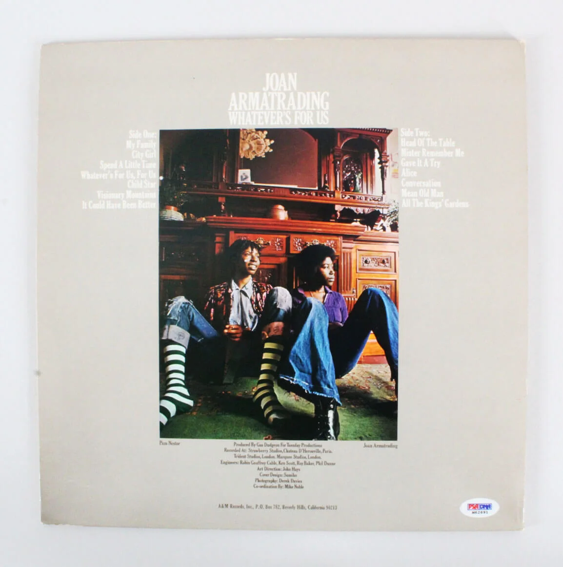 Joan Armatrading Signed Record Album - COA PSA/DNA, image 5