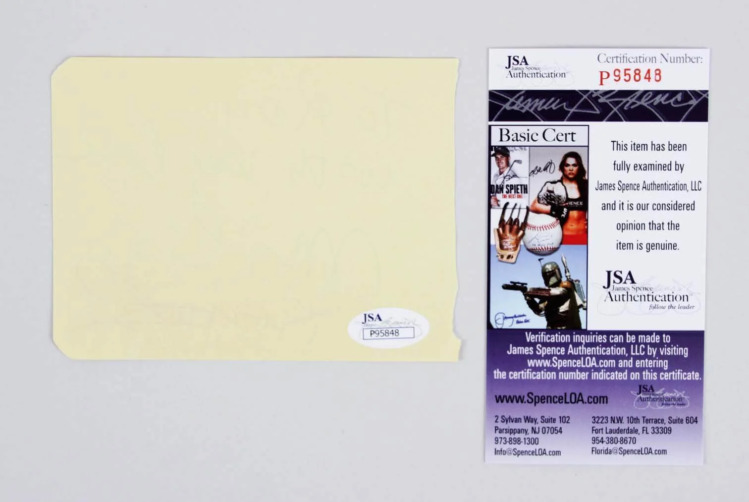 Miliza Korjus Signed Album Page - COA JSA, image 2