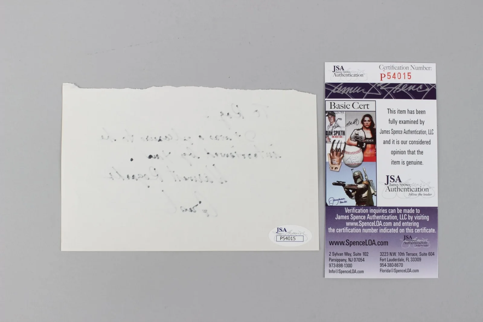 Cornel Wilde Signed Album Page - COA JSA, image 2
