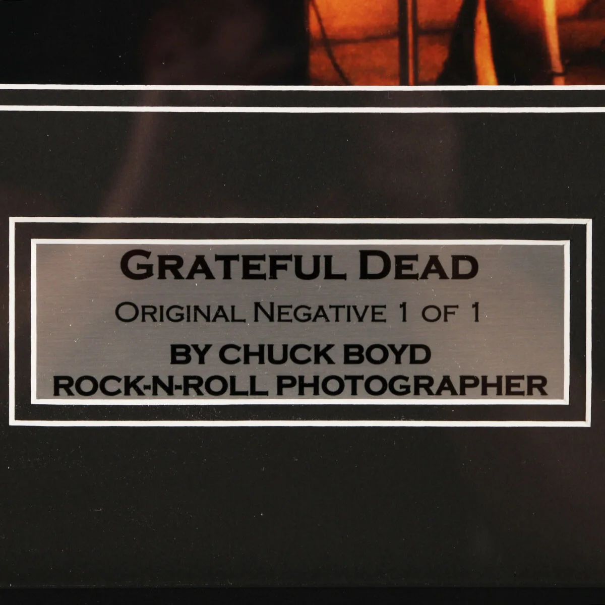 Grateful Dead Original Negative w/ Original Photo Chuck Boyd Photography, изображение 2