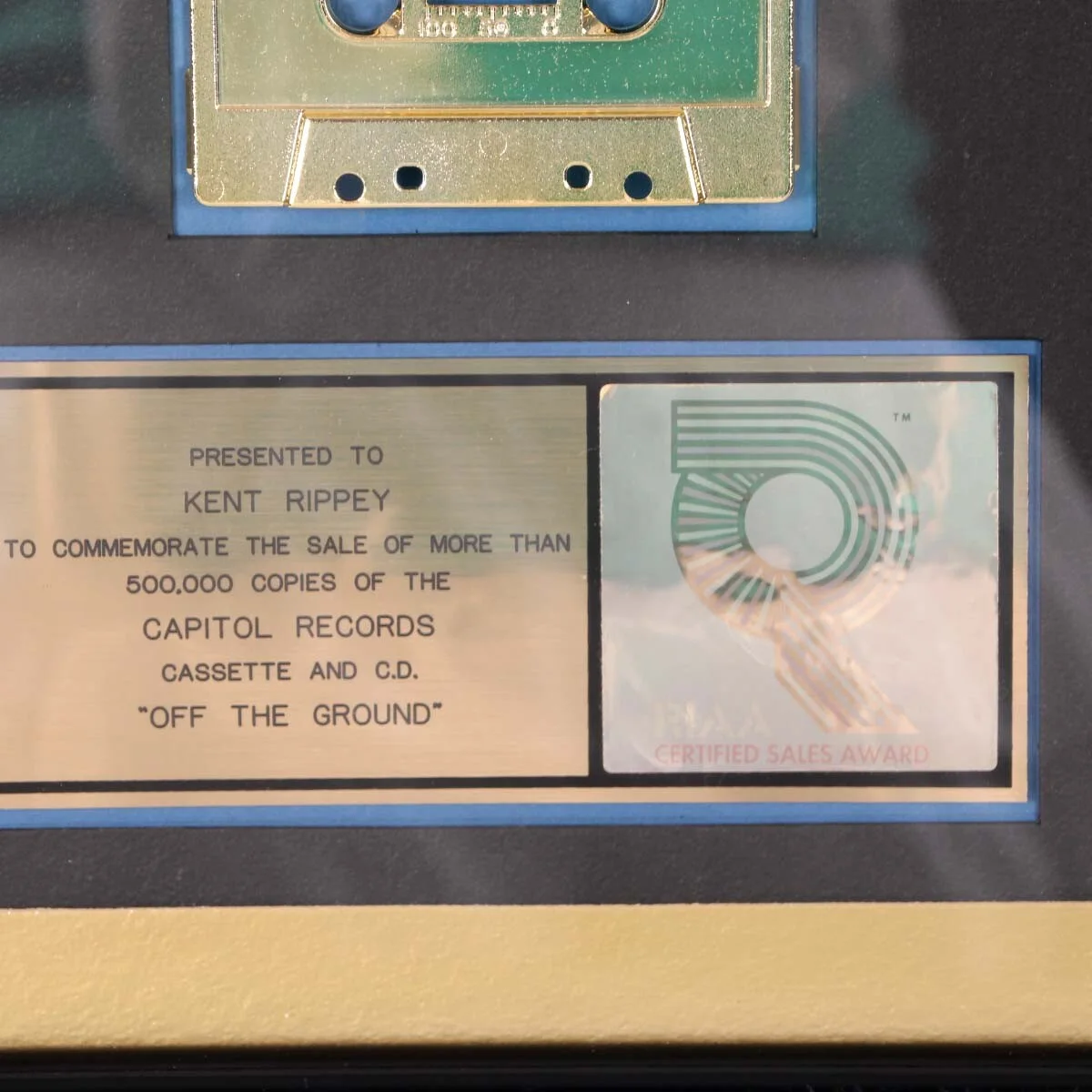 Paul McCartney Gold RIAA Award "Off the Ground" COA Promotor Provenance, изображение 2