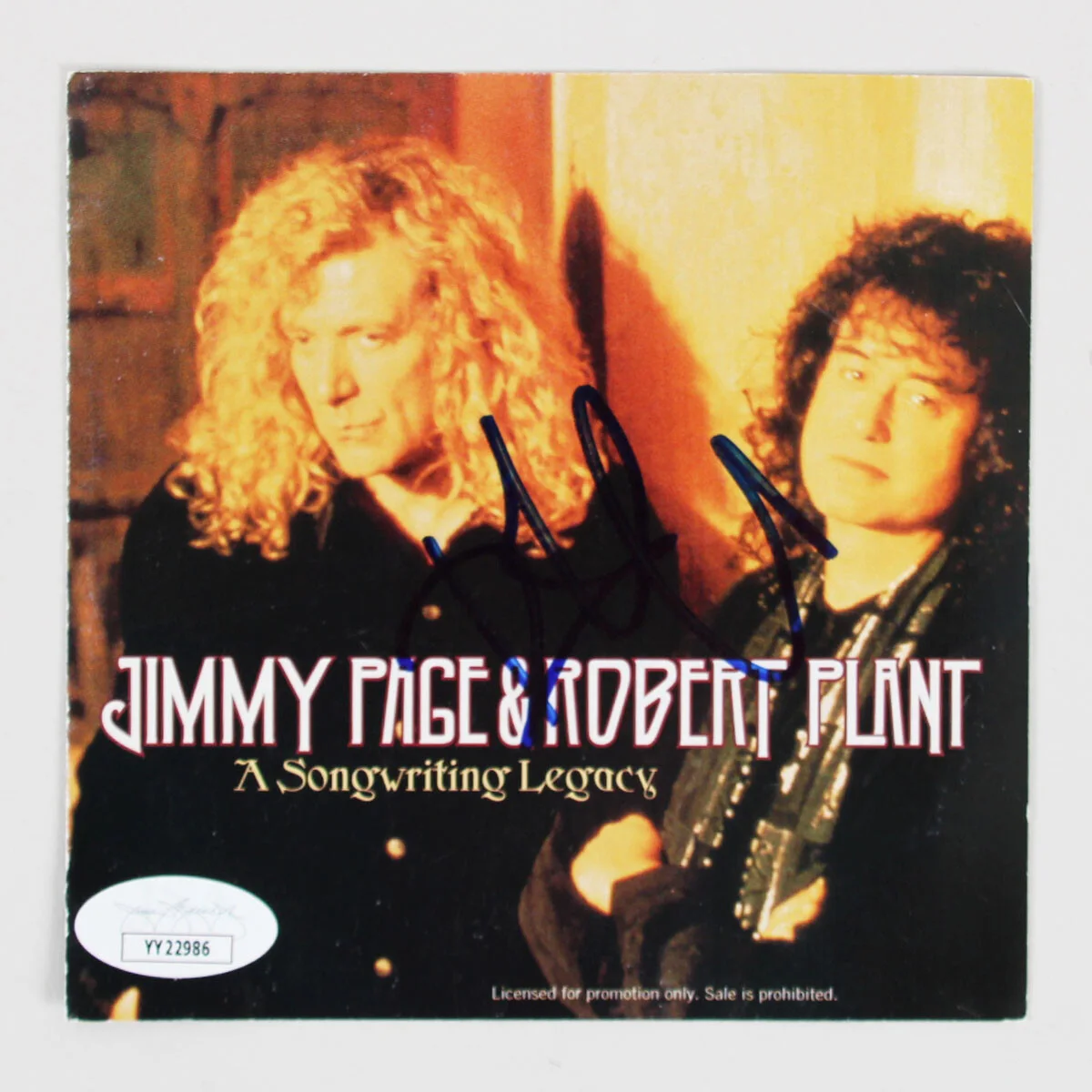 Robert Plant Signed CD Cover Display - COA JSA, image 3
