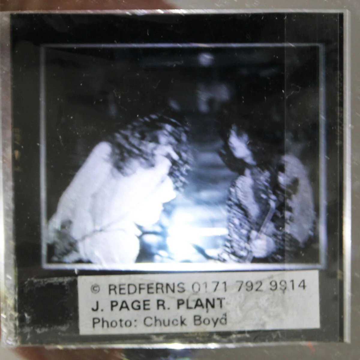 Led Zeppelin Original Negative w/ Photograph Display Chuck Boyd Photography, изображение 4