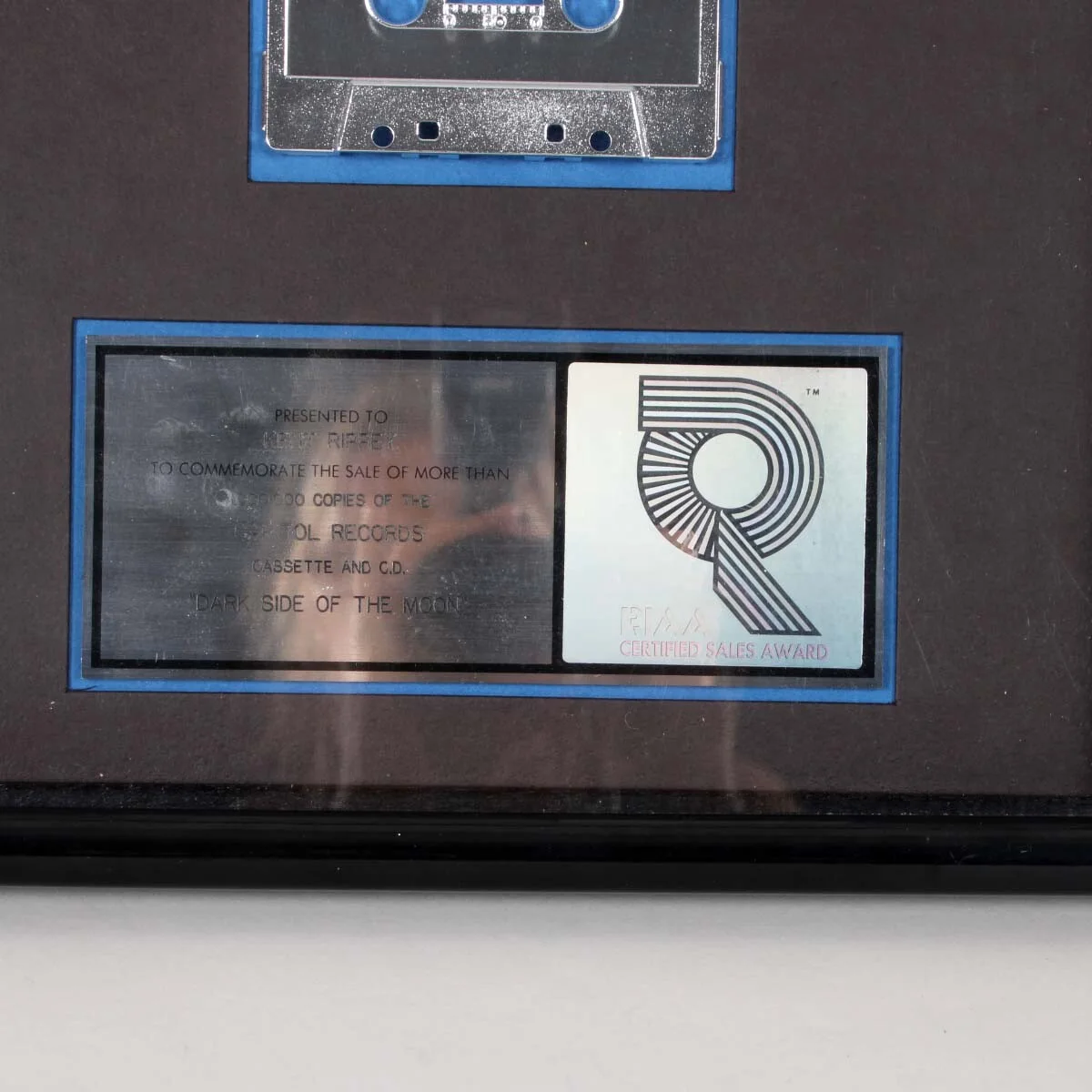 Pink Floyd Platinum RIAA Award Dark Side of the Moon COA Promotor Provenance, изображение 2