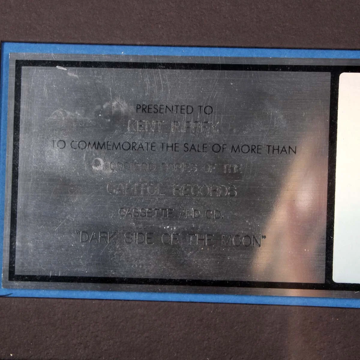 Pink Floyd Platinum RIAA Award Dark Side of the Moon COA Promotor Provenance, изображение 3