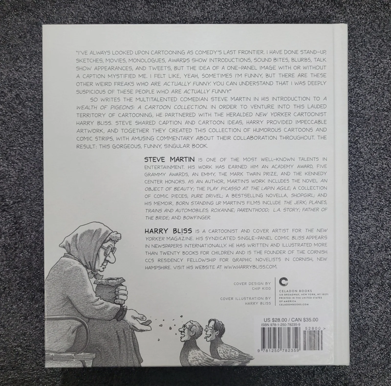 A WEALTH OF PIGEONS A CARTOON COLLECTION BY HARRY BLISS, STEVE MARTIN SIGNED PSA, изображение 3