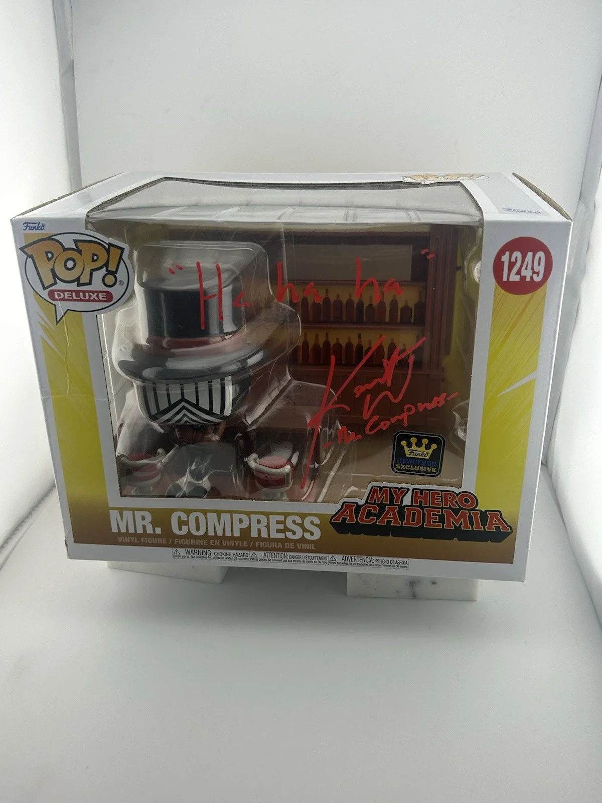 Kent Williams — Kent Williams Signed Funko Pop #1249 “Mr. Compress” My Hero Academia OCCM Cert, изображение 3