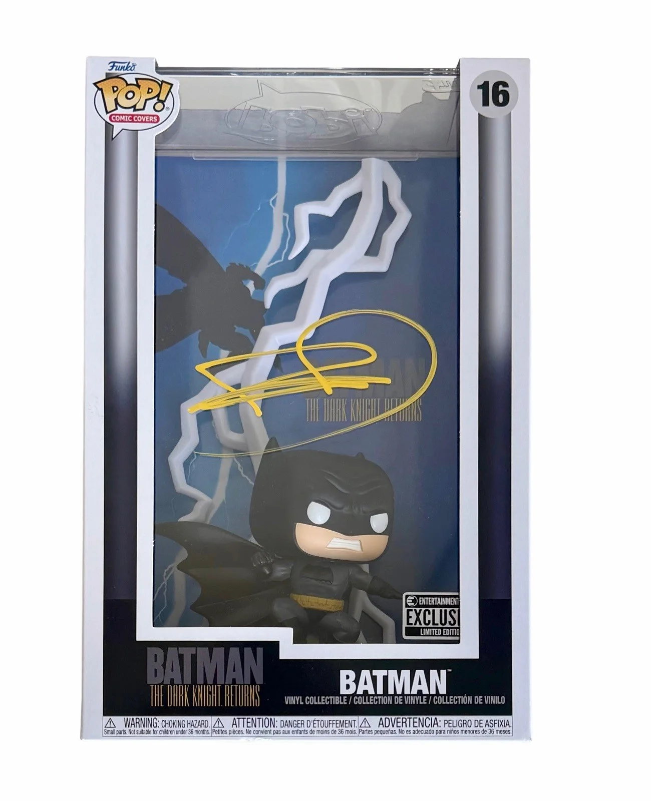 FRANK MILLER — FRANK MILLER SIGNED BATMAN THE DARK KNIGHT RETURNS FUNKO POP COMIC COVER JSA COA, изображение 2