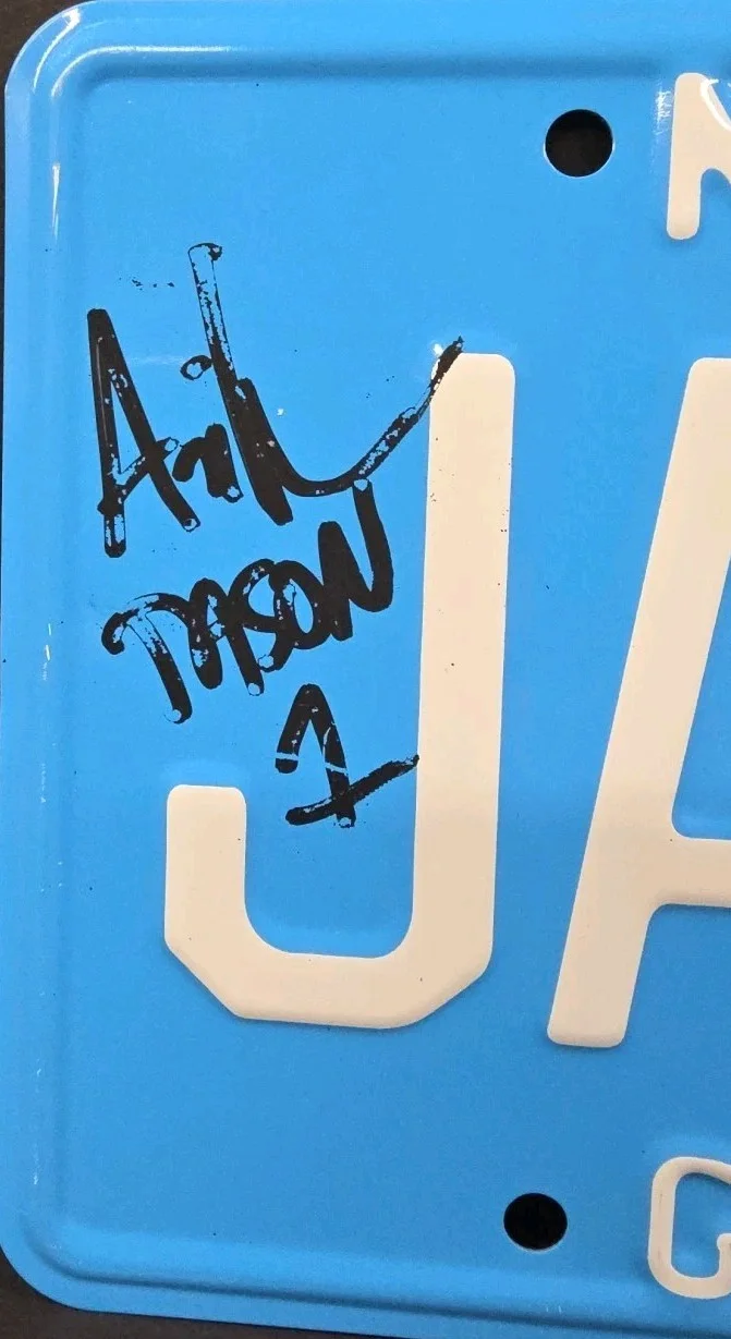 Ari lehman — ARI LEHMAN Autographed License Plate. JSA, image 2