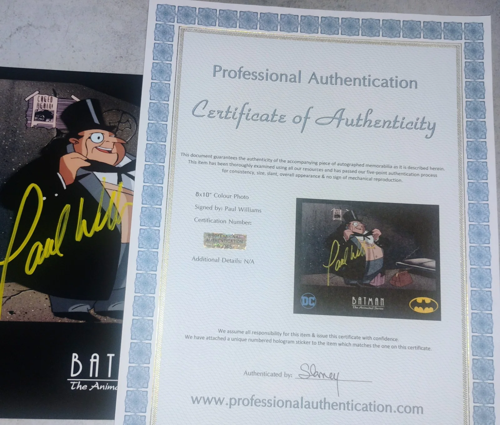Paul Williams Hand Signed Autograph 8x10 Photo COA Batman NO US TARIFFS, image 4