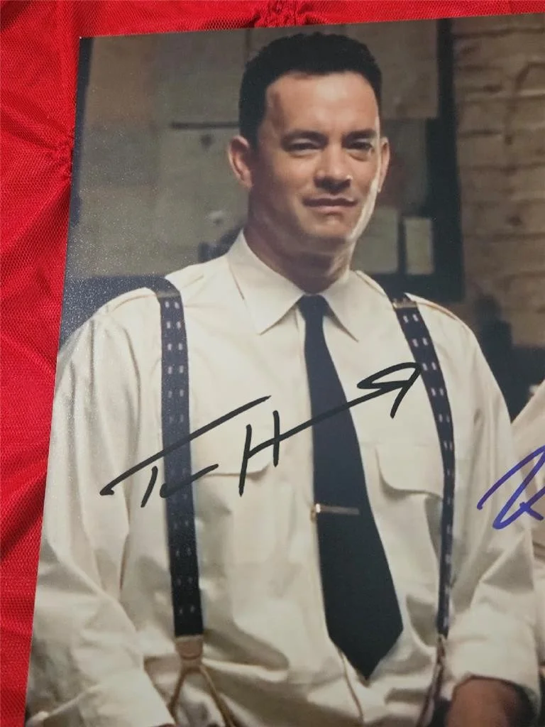 TOM HANKS, BARRY PEPPER — TOM HANKS BARRY PEPPER 2X HAND SIGNED AUTOGRAPHED 8X10 PHOTO THE GREEN MILE COA, изображение 2