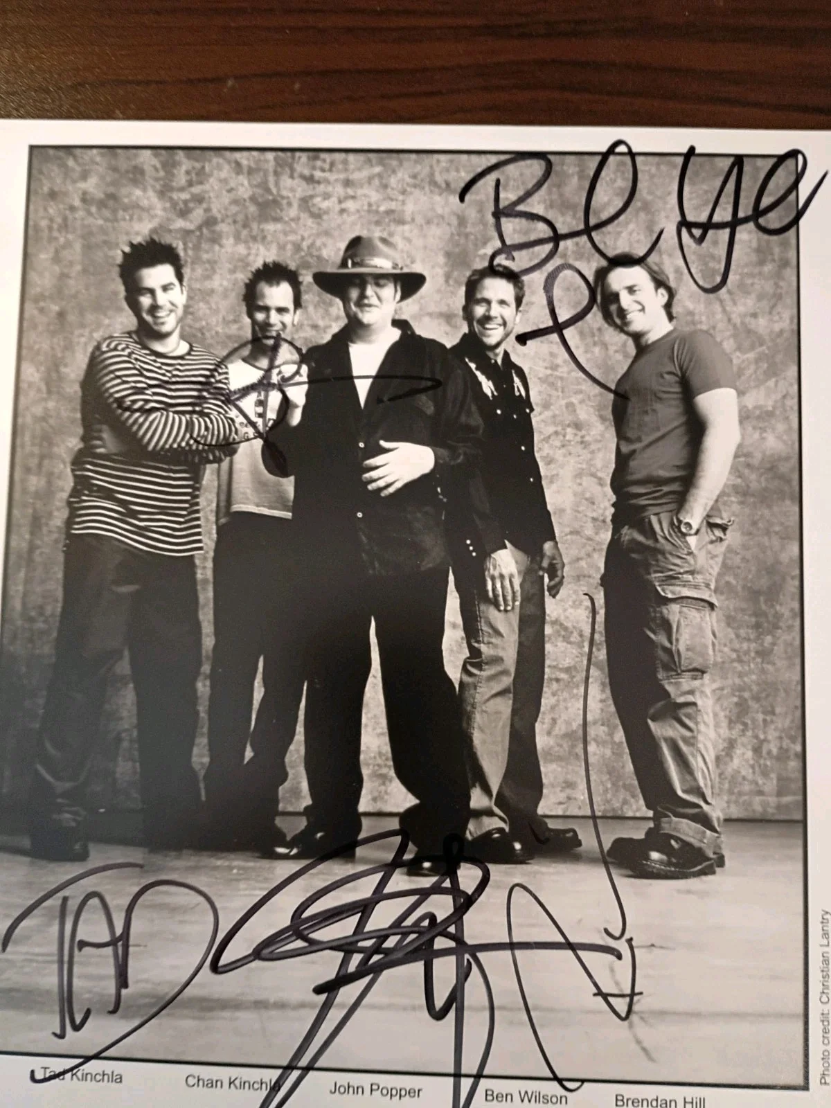 Blues Traveler Signed Autographed 8 x 10 Photo - Signed 4 Members, image 4