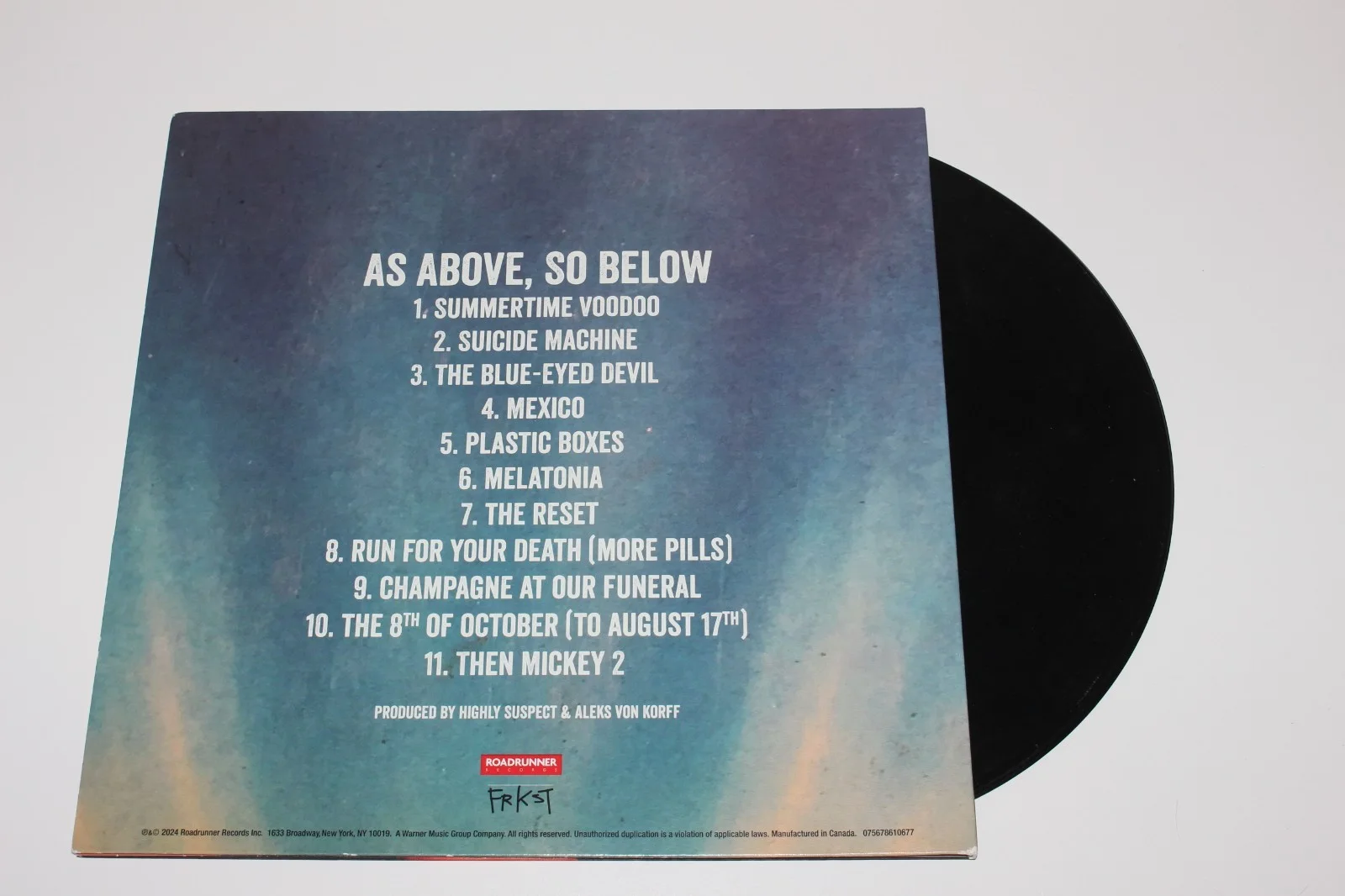 HIGHLY SUSPECT BAND SIGNED 'AS ABOVE, SO BELOW' ALBUM VINYL RECORD x5 COA MCID, изображение 3